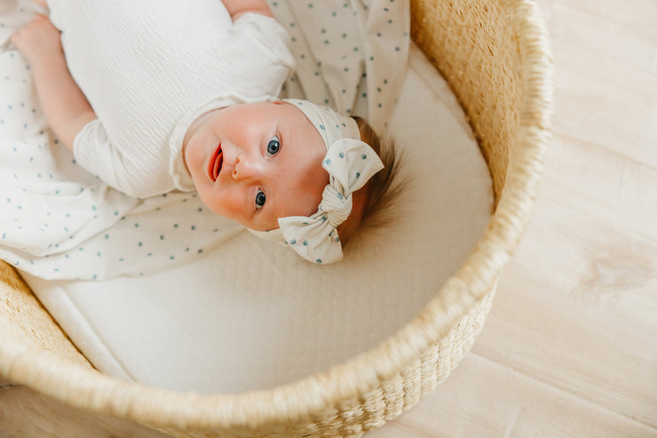 Copper Pearl Knit Headband Bow | Haze