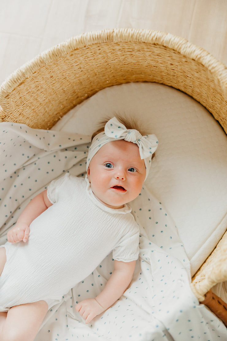 Copper Pearl Knit Headband Bow | Haze