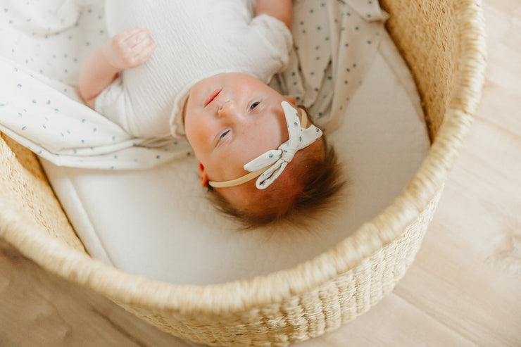 Copper Pearl Ribbon Nylon Bow | Haze