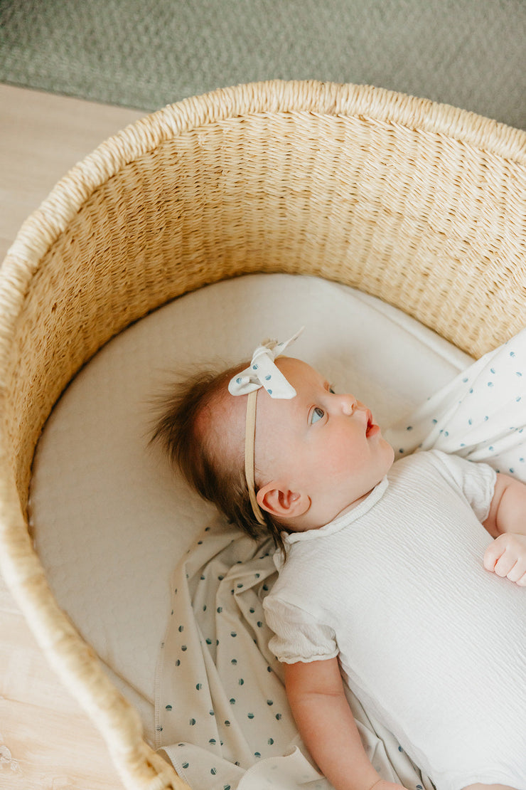 Copper Pearl Ribbon Nylon Bow | Haze