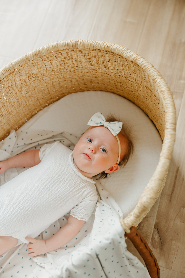 Copper Pearl Bowtie Nylon Bow | Haze