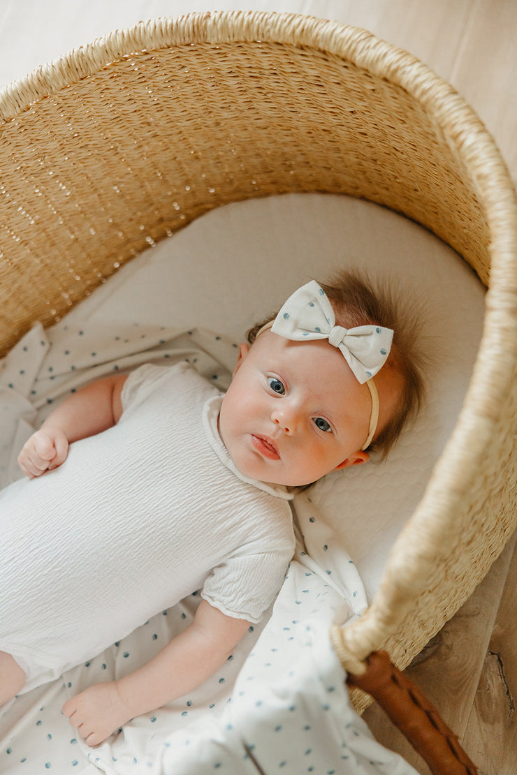 Copper Pearl Bowtie Nylon Bow | Haze