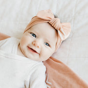 Copper Pearl Knit Headband Bow | Mesa