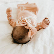 Copper Pearl Knit Headband Bow | Mesa