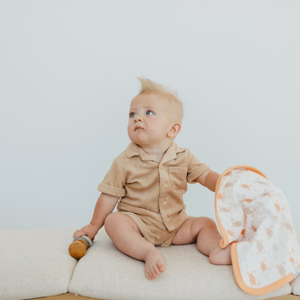 Copper Pearl Three-Layer Security Blanket Set | Tide