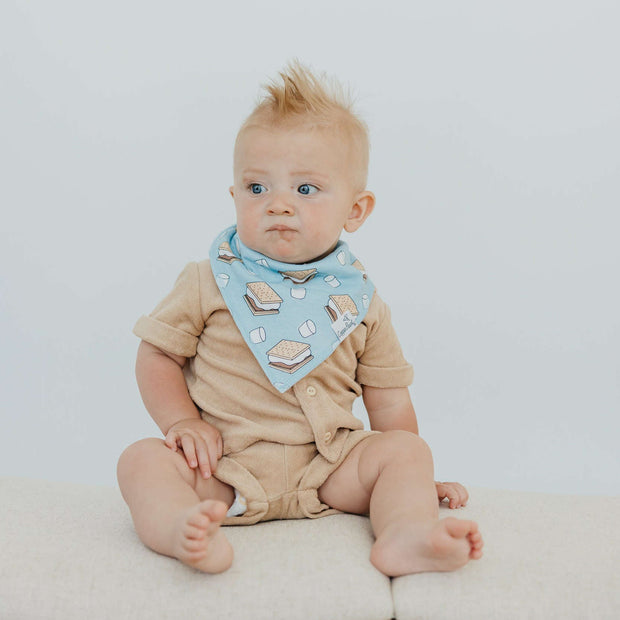 Copper Pearl Baby Bandana Bibs | Bridger
