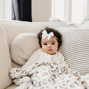 Copper Pearl Knit Swaddle Blanket | Millie