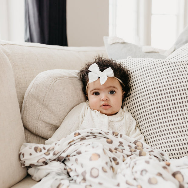 Copper Pearl Knit Swaddle Blanket | Millie