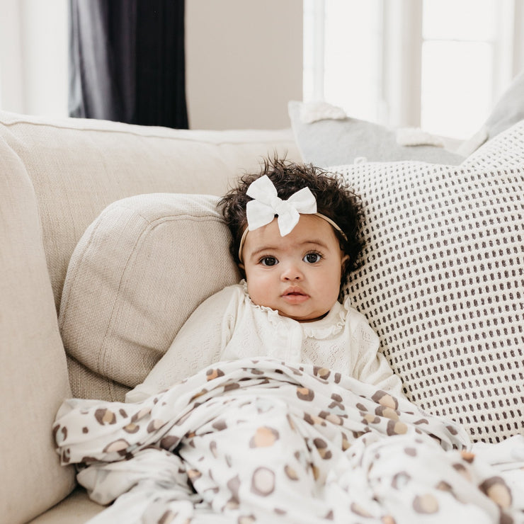 Copper Pearl Knit Swaddle Blanket | Millie