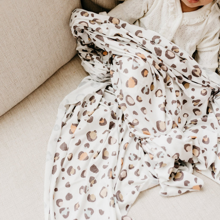 Copper Pearl Knit Swaddle Blanket | Millie