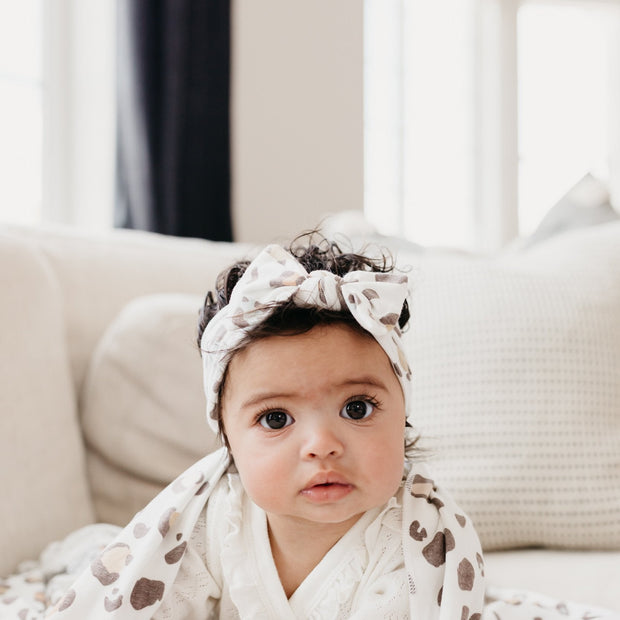 Copper Pearl Knit Swaddle Blanket | Millie