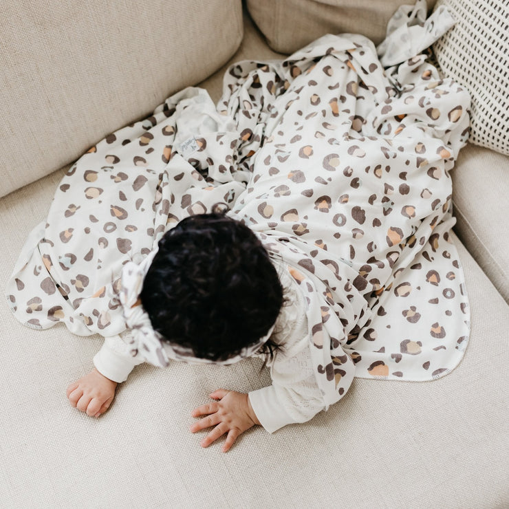 Copper Pearl Knit Swaddle Blanket | Millie