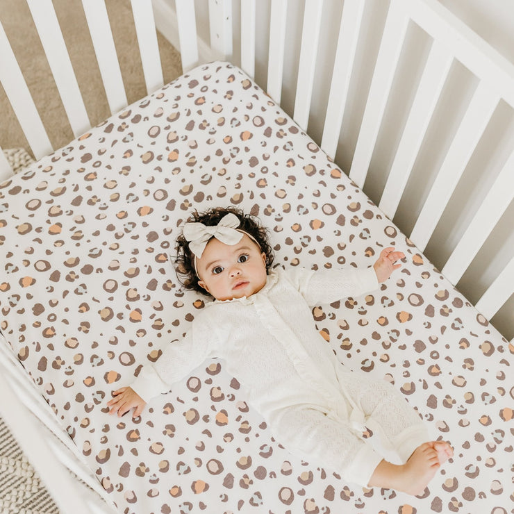Copper Pearl Premium Knit Fitted Crib Sheet | Millie