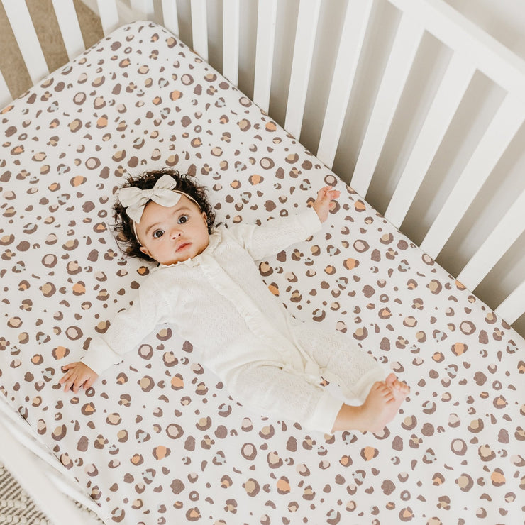 Copper Pearl Premium Knit Fitted Crib Sheet | Millie