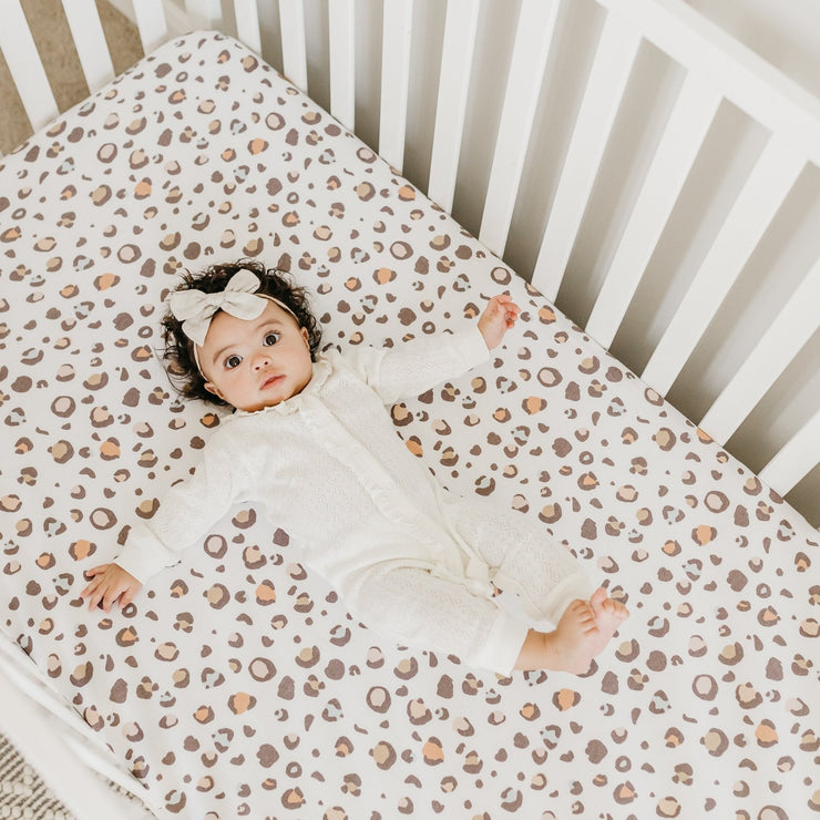 Copper Pearl Premium Knit Fitted Crib Sheet | Millie