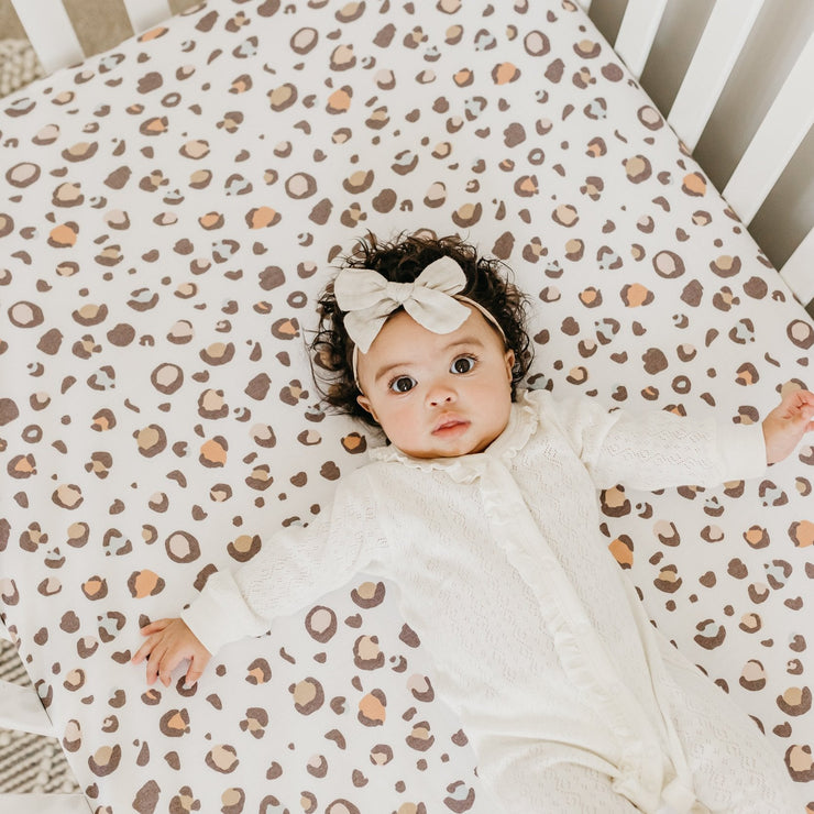 Copper Pearl Premium Knit Fitted Crib Sheet | Millie