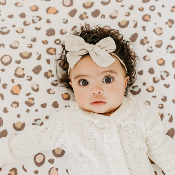 Copper Pearl Premium Knit Fitted Crib Sheet | Millie