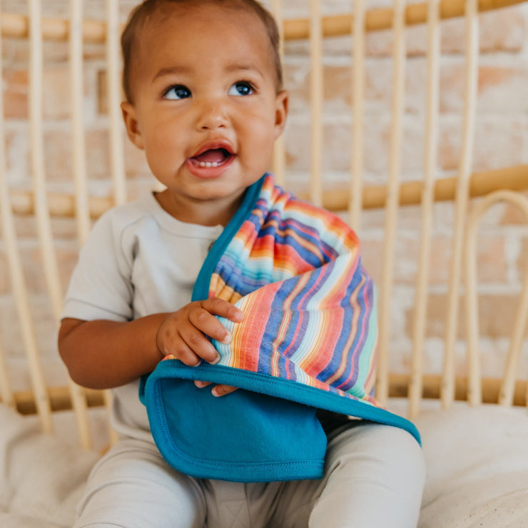 Copper Pearl Three-Layer Security Blanket Set | Serape