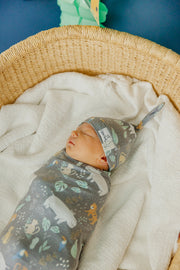 Copper Pearl Knit Swaddle Blanket | Bengal