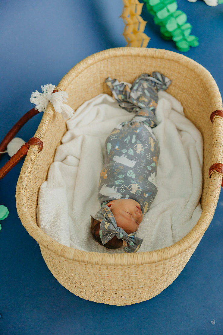 Copper Pearl Knit Headband Bow | Bengal