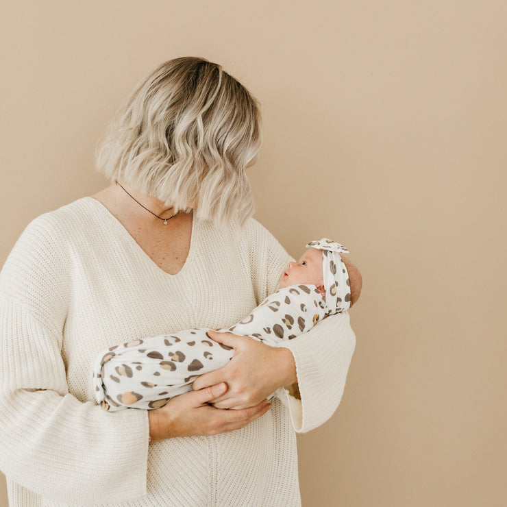 Copper Pearl Knit Swaddle Blanket | Millie