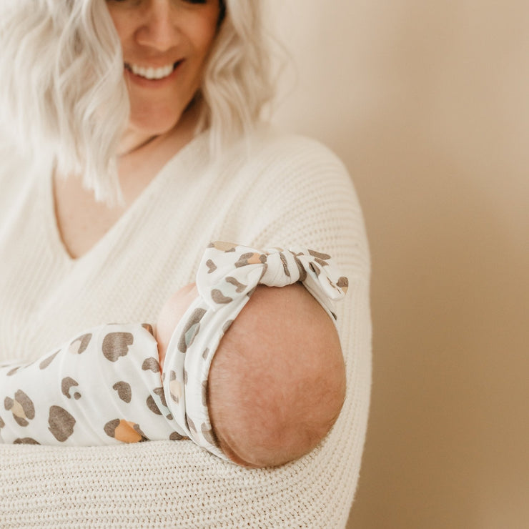 Copper Pearl Knit Swaddle Blanket | Millie