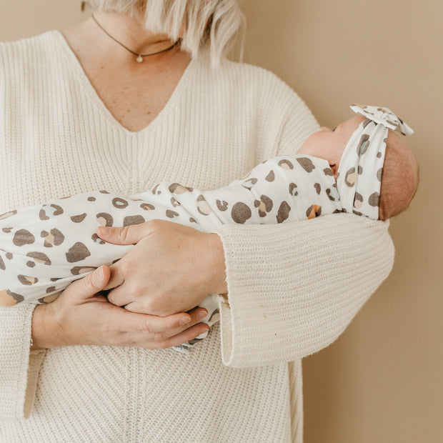 Copper Pearl Knit Swaddle Blanket | Millie