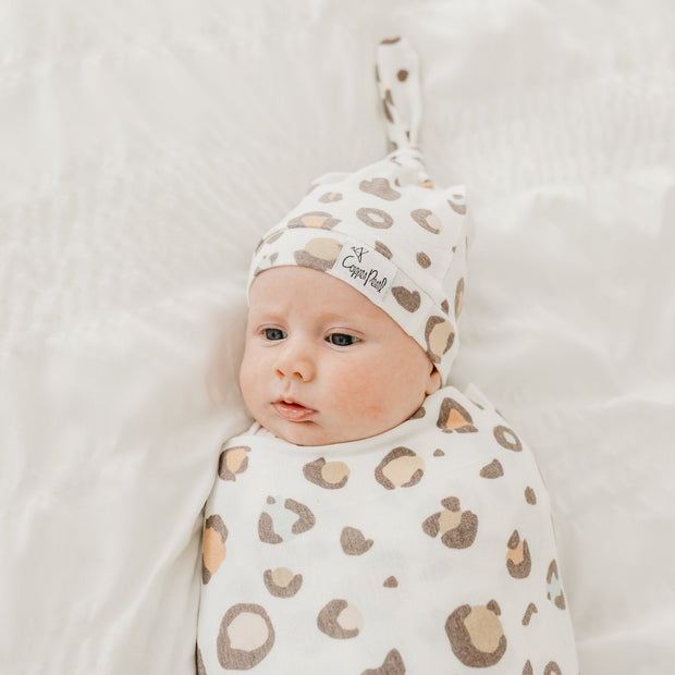 Copper Pearl Knit Swaddle Blanket | Millie