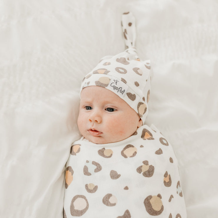 Copper Pearl Knit Swaddle Blanket | Millie