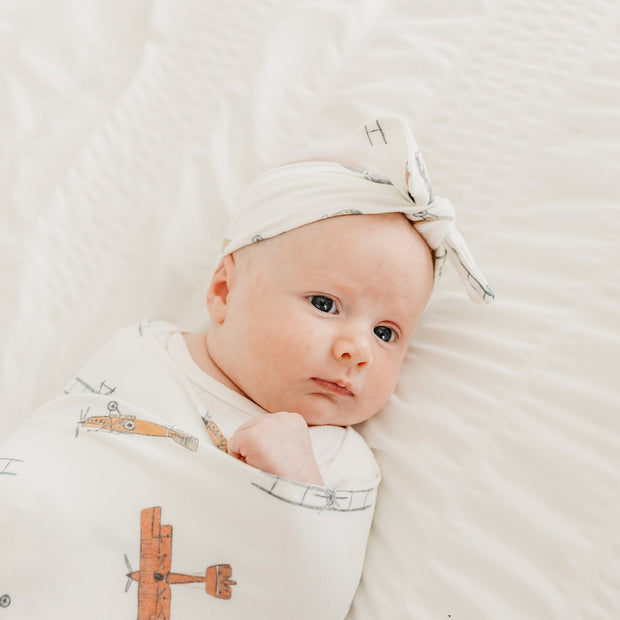Copper Pearl Knit Swaddle Blanket | Ace
