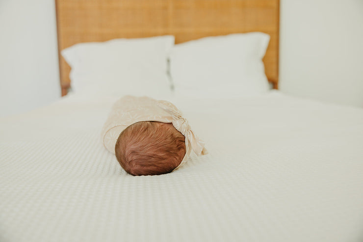 Copper Pearl Knit Headband Bow | Sol