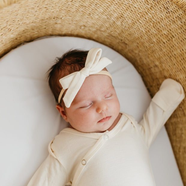 Copper Pearl Ribbon Nylon Bow | Yuma