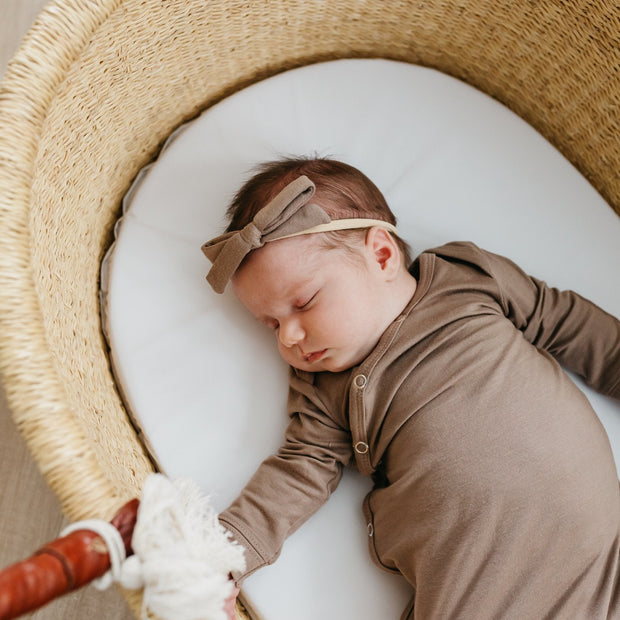 Copper Pearl Ribbon Nylon Bow | Gobi