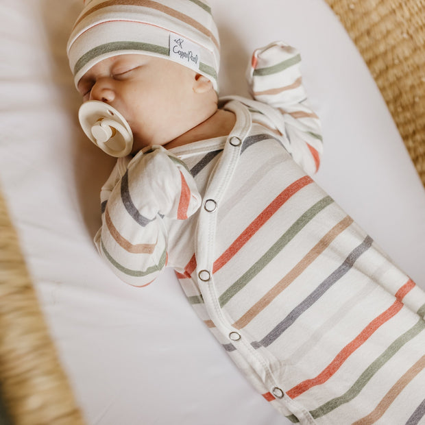 Copper Pearl Knotted Gown | Linus