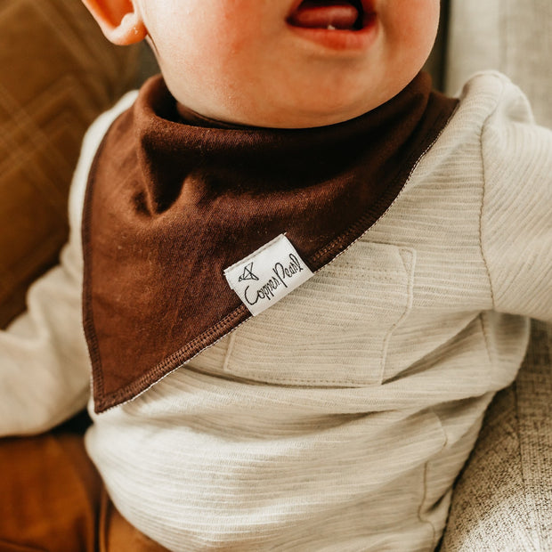 Copper Pearl Baby Bandana Bibs | Blaze