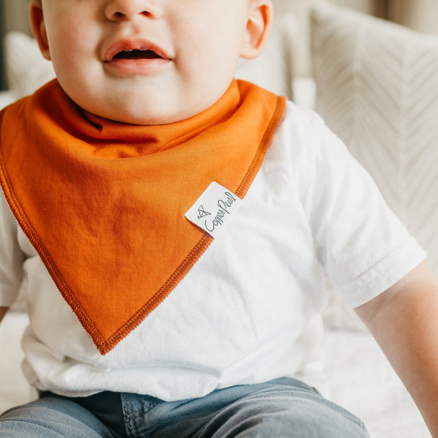 Copper Pearl Baby Bandana Bibs | Blaze