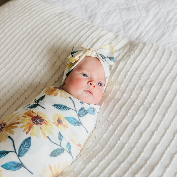 Copper Pearl Knit Swaddle Blanket | Sunnie
