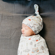 Copper Pearl Knit Swaddle Blanket | Trout