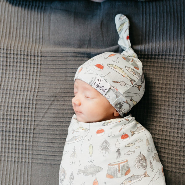 Copper Pearl Top Knot Hat | Trout