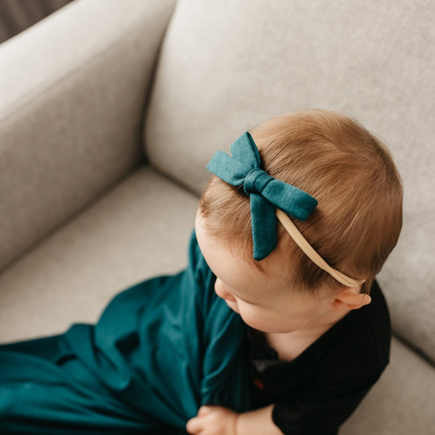 Copper Pearl Ribbon Nylon Bow | Jaspar