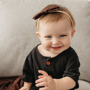 Copper Pearl Ribbon Nylon Bow | Moose