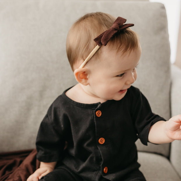 Copper Pearl Ribbon Nylon Bow | Moose