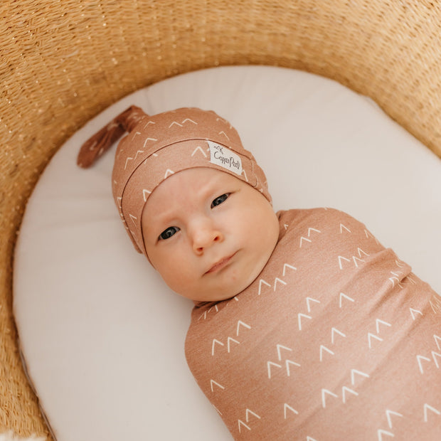 Copper Pearl Top Knot Hat | Rocky