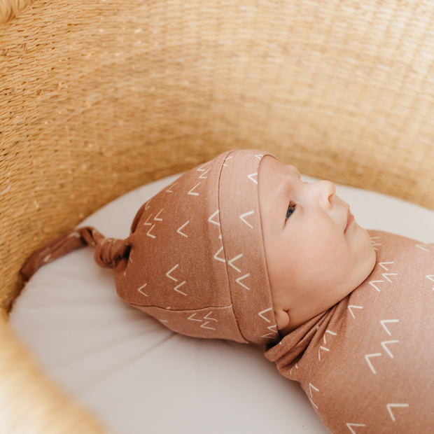 Copper Pearl Top Knot Hat | Rocky