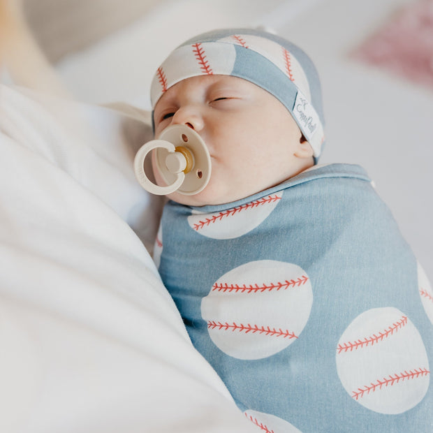 Copper Pearl Knit Swaddle Blanket | Slugger