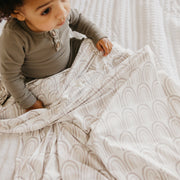 Copper Pearl Knit Swaddle Blanket | Bliss