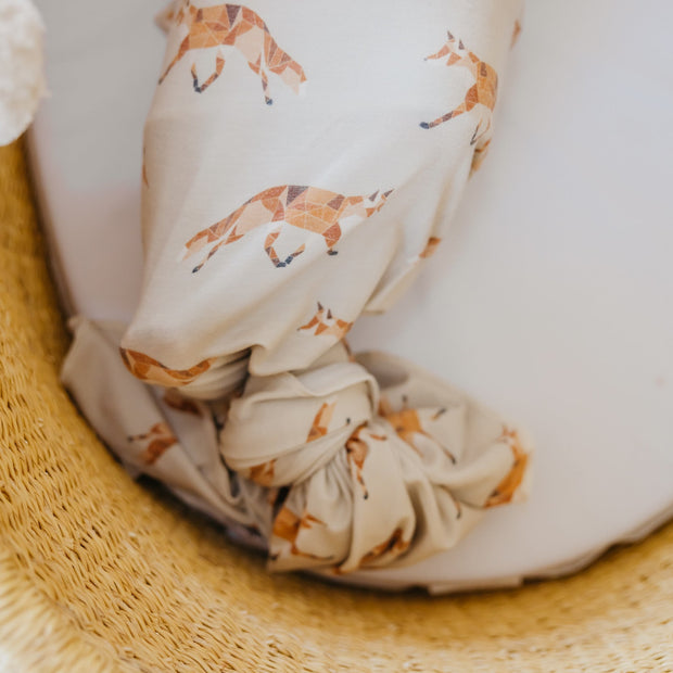 Copper Pearl Knit Swaddle Blanket | Swift