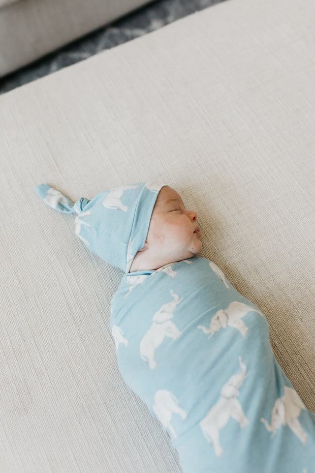 Copper Pearl Top Knot Hat | Peanut