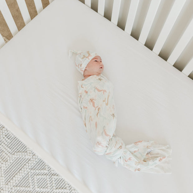 Copper Pearl Top Knot Hat | Coral