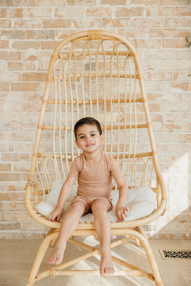 Copper Pearl 2-Piece Short Sleeve Pajama Set | Pecan